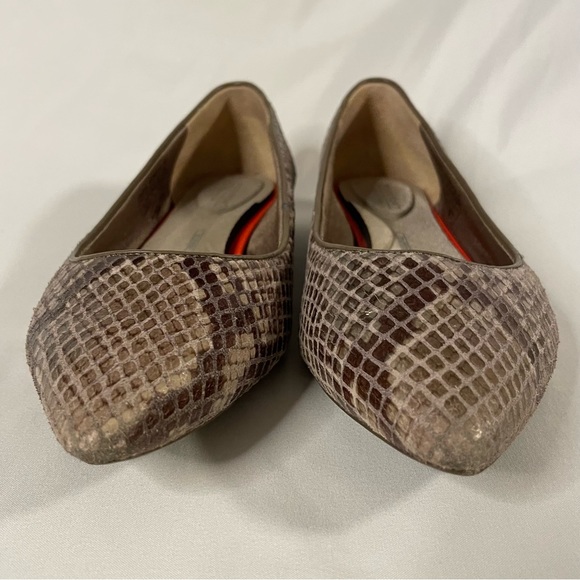 Rockport Addelyn Snakeskin Almond Toe Flats Women’s Size 6 - Picture 6 of 11